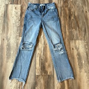 flying monkey high rise, straight leg women’s jeans